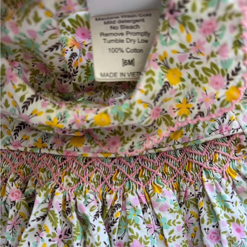 Stitchy Fish Floral Top Size 6 Months - Picture 3 of 5